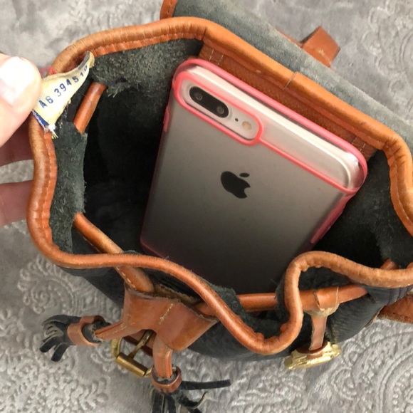 Rare Vintage Dooney & Bourke sherpa style Sm xbody - Picture 6 of 8